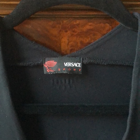 Versace Sport V neck long sleeve back top. - Picture 2 of 4